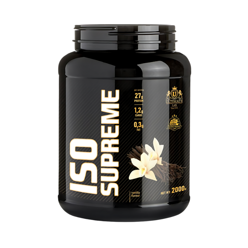 Pot de Protéine Iso Supreme 2kg parfum vanille d'Ultimate LAB