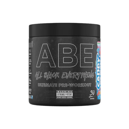 Pot ABE Ultimate Pre-Workout Applied Nutrition saveur Candy Ice Blast, extrême puissance, 30 doses