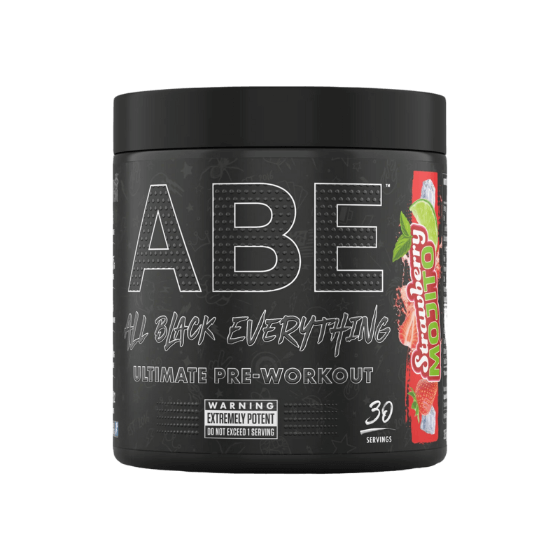 Pot ABE Pre-Workout Applied Nutrition saveur Strawberry Mojito, 30 portions sportives