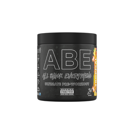 Pot ABE Pre-Workout Applied Nutrition saveur Tropical, booster énergie 30 doses