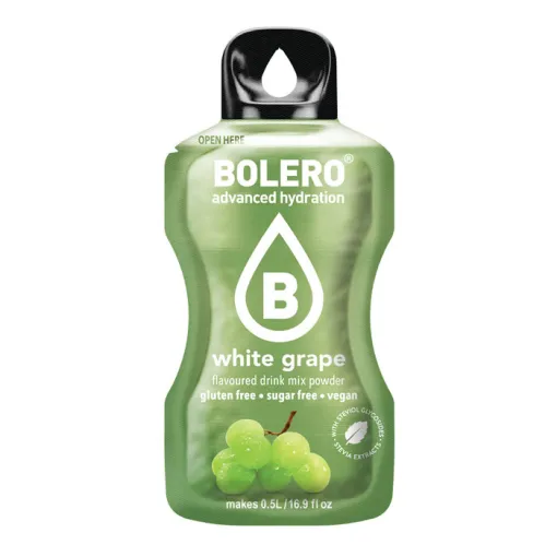 Bolero Advanced Hydration Saveur Poire - Boisson en poudre sans sucre sans gluten vegan 0,5L - Stevia