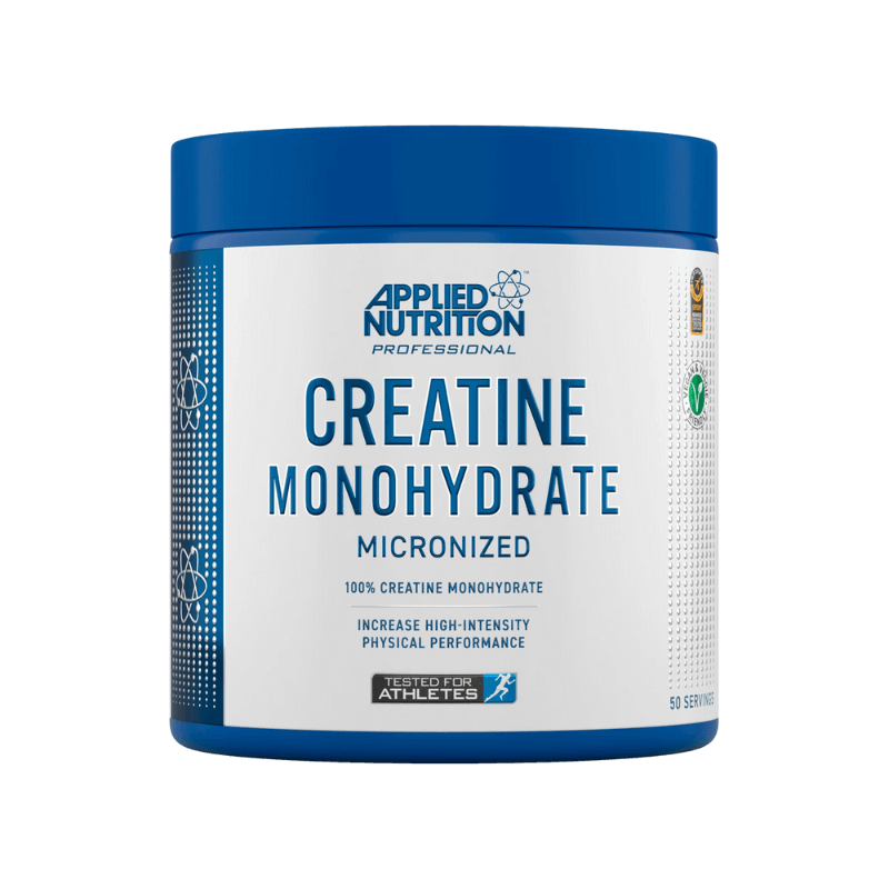Pot de Applied Nutrition Professional Créatine Monohydrate micronisée, 50 doses, performance physique