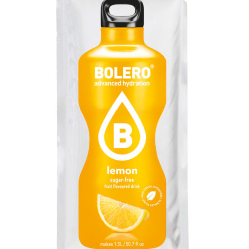 Bolero Advanced Hydration Saveur Citron - Boisson en poudre sans sucre 1,5L - Stevia