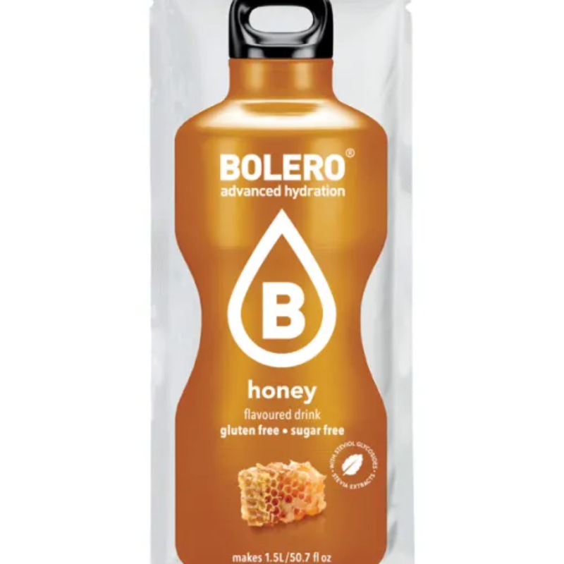Bolero Advanced Hydration Saveur Miel - Boisson en poudre sans sucre sans gluten 1,5L - Stevia