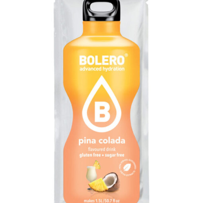 Bolero Advanced Hydration Saveur Pina Colada - Boisson en poudre sans sucre sans gluten 1,5L - Stevia