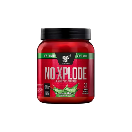 Pot BSN NO Xplode pre-workout saveur Green Burst, 30 servings, booster énergie musculaire et concentration