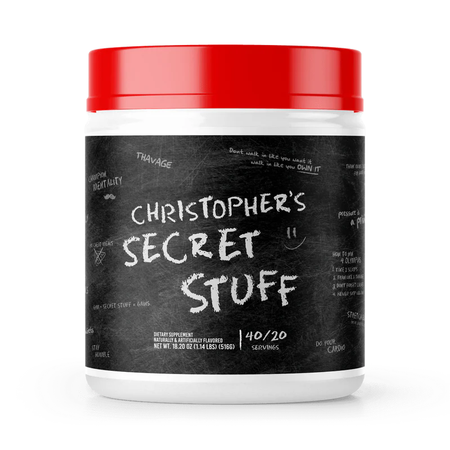Pre-workout Christopher’s Secret Stuff RAW Nutrition – édition CBUM Thavage, pot 40 servings
