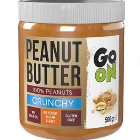 Go On Peanut Butter Crunchy 500g - Beurre de cacahuète croquant 100% arachides sans sucre ajouté sans gluten