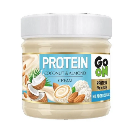 Go On Protein Cream Noix de Coco et Amande 180g - Crème protéinée 21g protéines sans sucre ajouté
