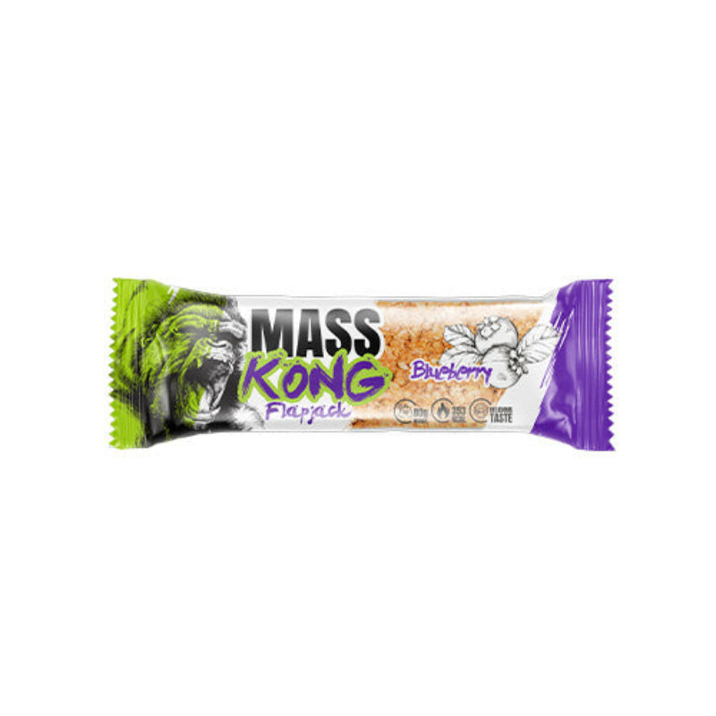 Hiro Lab Mass Kong Flapjack Myrtille 80g - Barre énergétique avoine prise de masse saveur blueberry