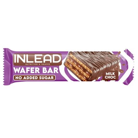 Inlead Wafer Bar chocolat au lait sans sucre ajouté 45g - Dragon Nutrition