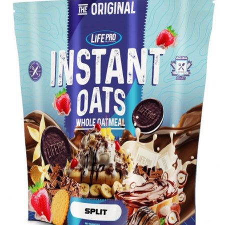 Instant Oats Life Pro Nutrition 1,6kg - Flocons d'avoine complète Split multi-saveurs petit-déjeuner sportif | Dragon Nutrition