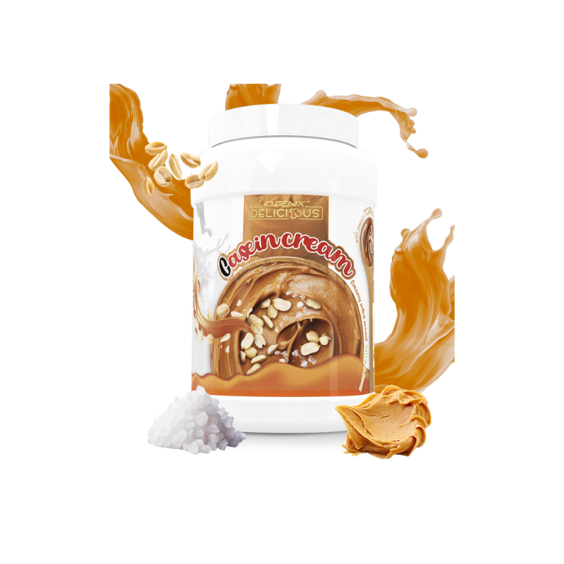Pot IOGENIX Delicious Casein Cream saveur beurre de cacahuète salé