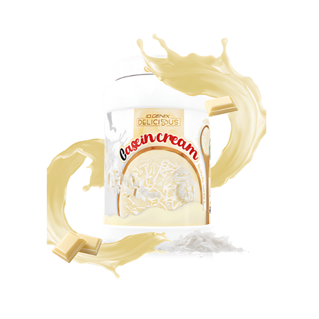 Pot IOGENIX Delicious Casein Cream saveur chocolat biscuit