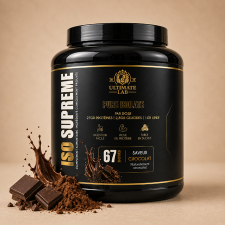 Protéine ISO Supreme chocolat 2kg Ultimate Lab – whey isolate goût chocolat 