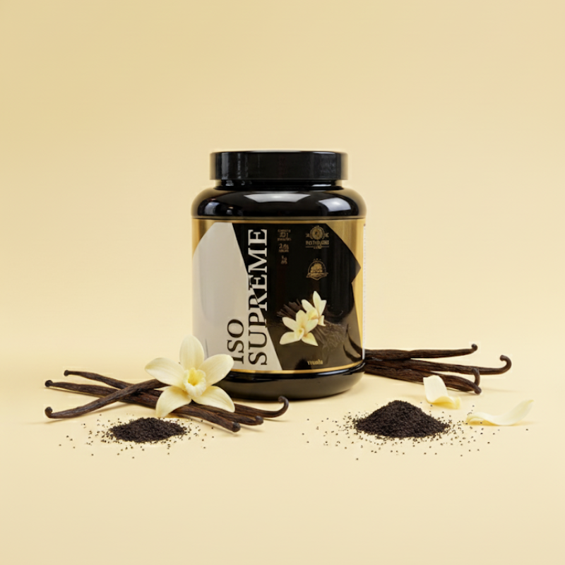Protéine ISO Supreme vanille 2kg Ultimate Lab – whey isolate saveur vanille avec gousses et fleurs de vanille