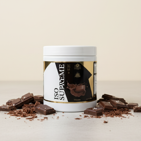 Protéine ISO Supreme chocolat 500g Ultimate Lab – whey isolate saveur chocolat avec éclats de chocolat