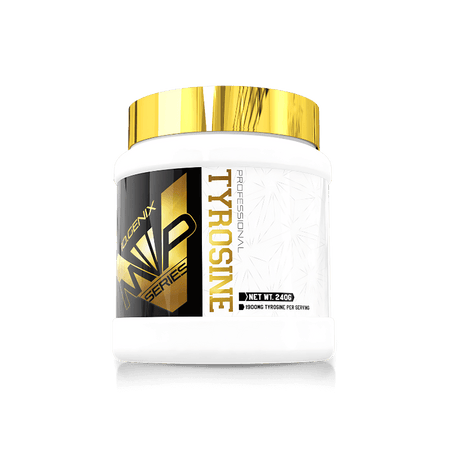 Pot IO Genix MVP Series L-Tyrosine 240 g, poudre neutre apportant 1900 mg de L-tyrosine par portion pour la concentration et les performances