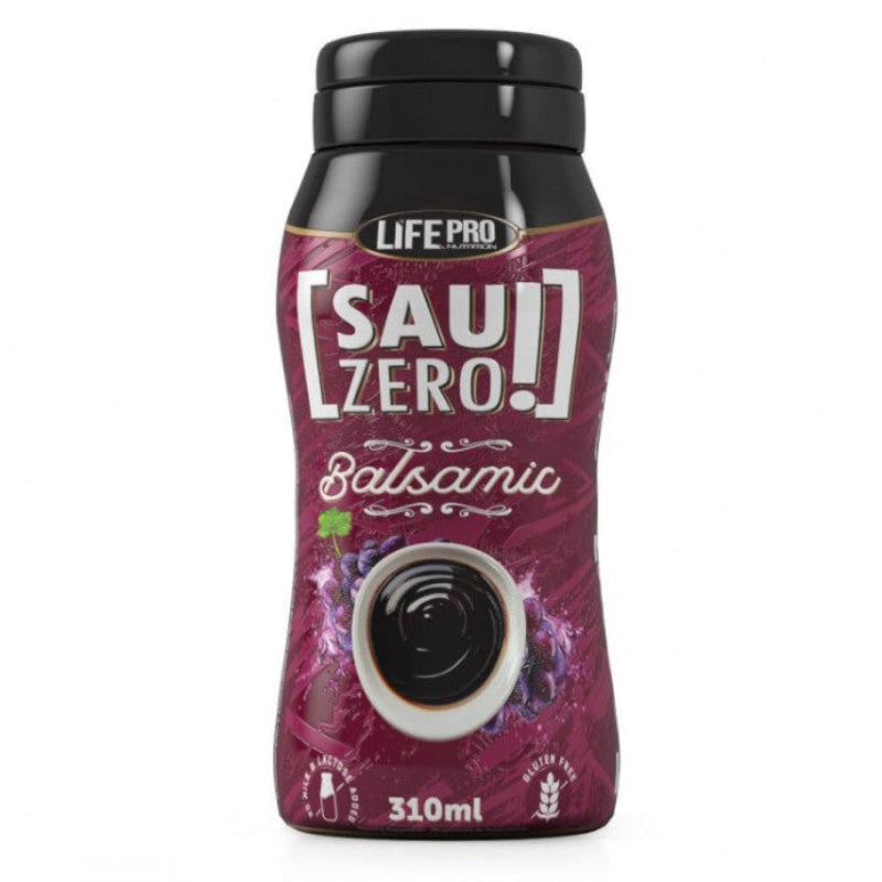 Life Pro Sauc Zero Sauce Balsamique 310ml - Vinaigre balsamique zéro calorie sans sucre sans gluten