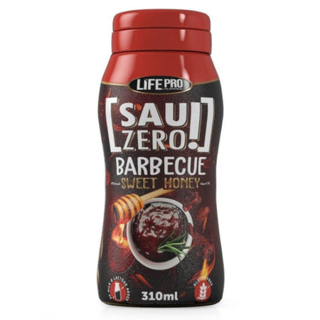 Life Pro Sauc Zero Sauce Barbecue Sweet Honey 310ml - Sauce BBQ miel zéro calorie sans sucre sans gluten