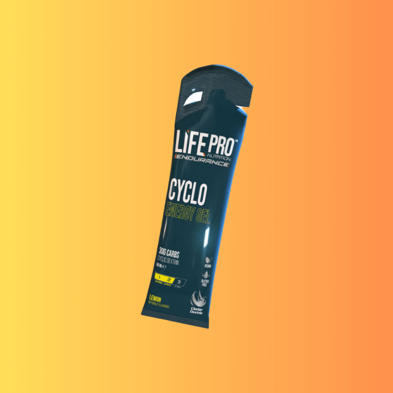 Gel énergétique Life Pro Endurance Cyclo goût citron, 30g de glucides cyclodextrine pour le cyclisme