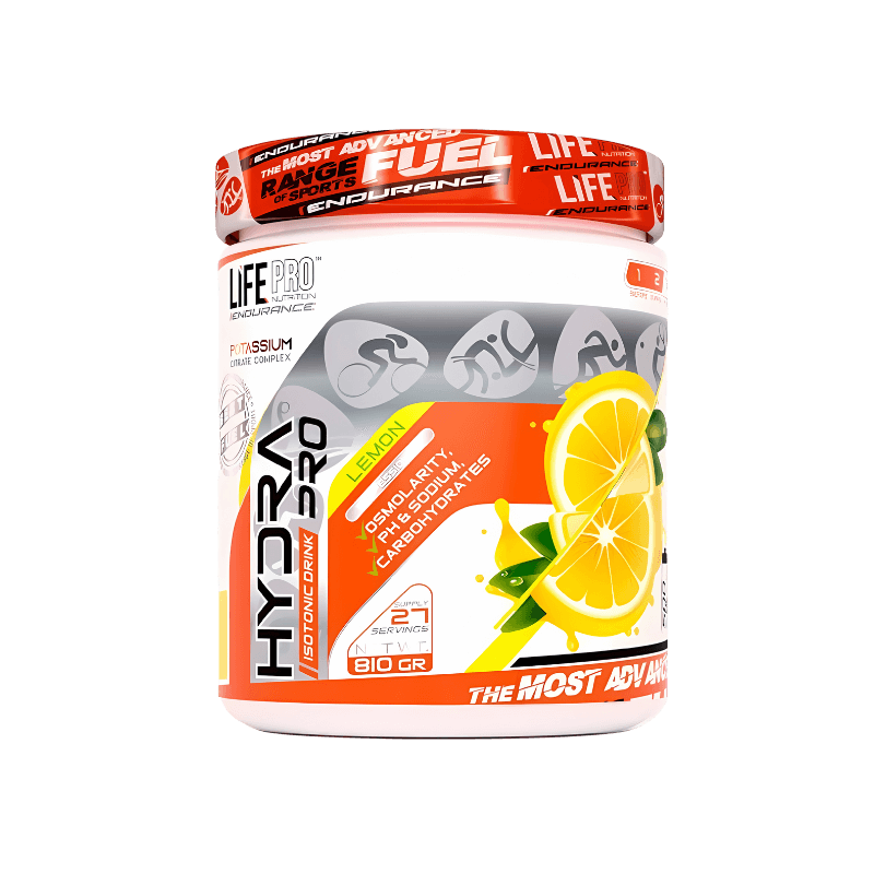 Pot Life Pro Hydra Pro isotonic drink goût citron, électrolytes et glucides pour l’endurance
