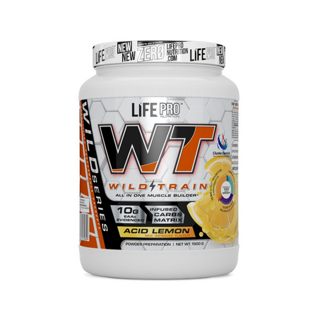 Pot Life Pro Wild Train Intra Workout saveur acid lemon, 1500g, complexe EAA et glucides