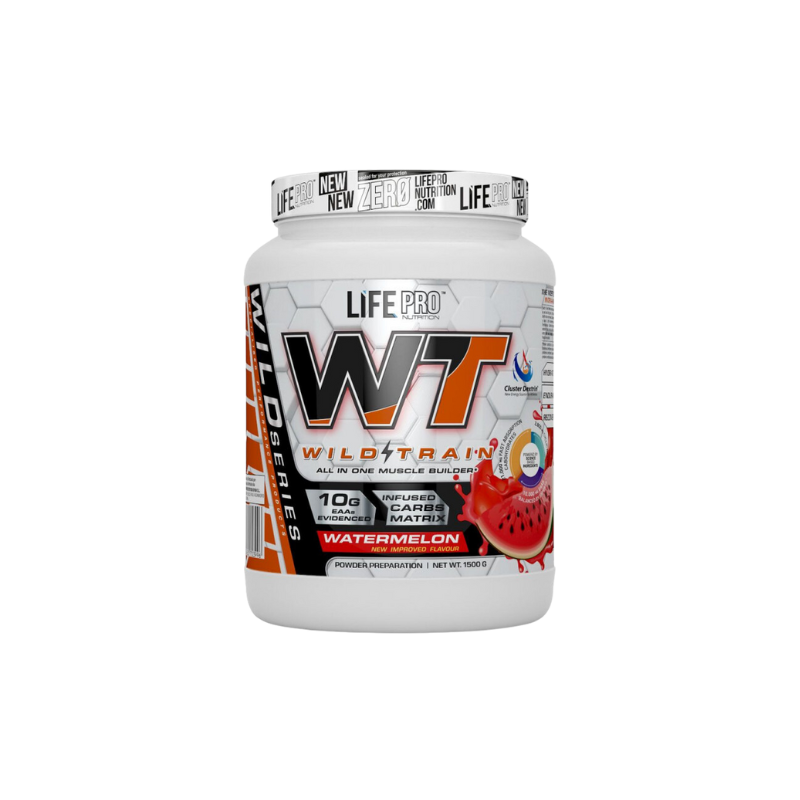Pot Life Pro Wild Train Intra Workout saveur watermelon, 1500g, complexe EAA et glucides