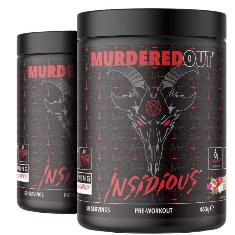 Murdered Out Insidious Pre Workout – pot 463g, booster musculation haute intensité