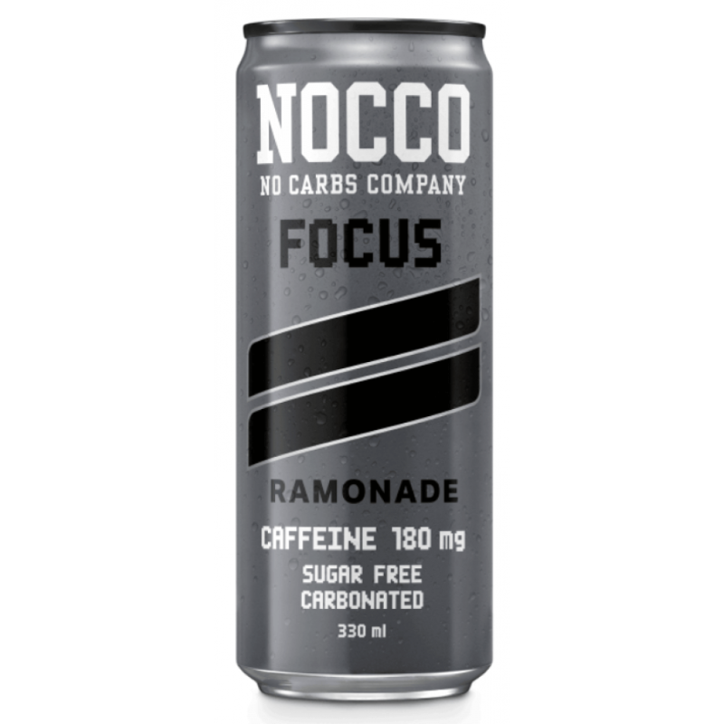 NOCCO Focus Ramonade boisson énergétique caféine 180mg sans sucre gazeuse 330ml - Dragon Nutrition