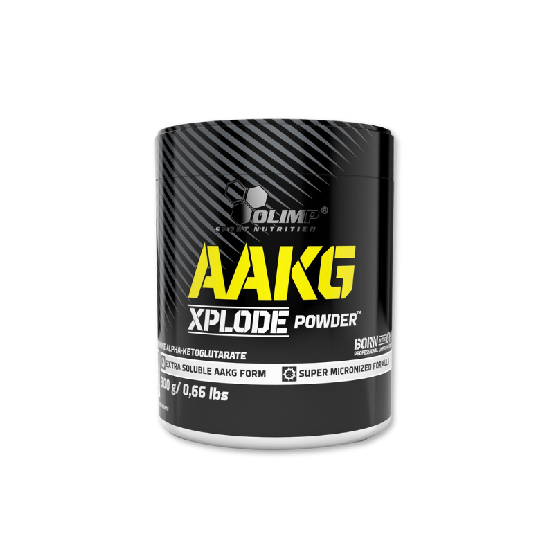Pot Olimp AAKG Xplode Powder 300g, forme micronisée d’arginine alpha-cétoglutarate pour congestion musculaire