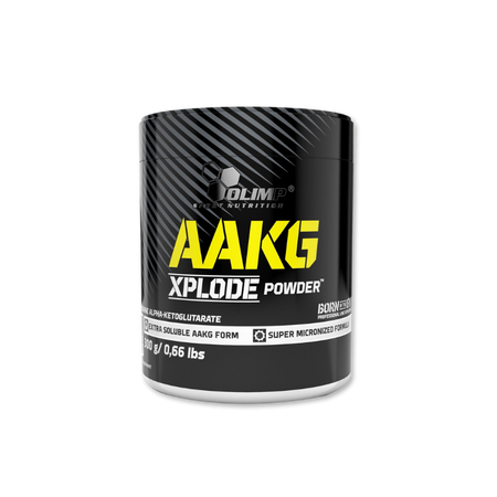 Pot Olimp AAKG Xplode Powder 300g, forme micronisée d’arginine alpha-cétoglutarate pour congestion musculaire