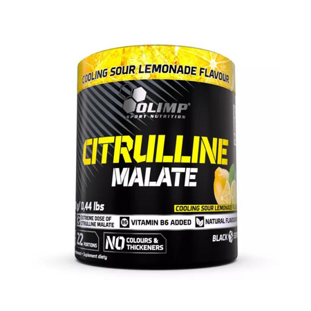 Pot Olimp Citrulline Malate Cooling Sour Lemonade avec vitamine B6, formule naturelle, 200g