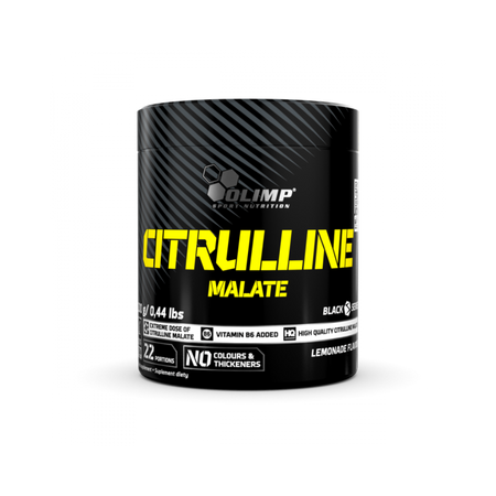 Pot de Citrulline Malate Olimp Nutrition saveur Lemonade, 200g, Black Series