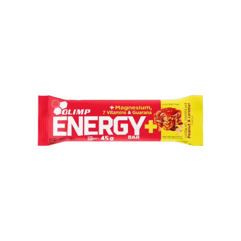Olimp Energy Bar Peanut Caramel barre énergétique aux cacahuètes et caramel