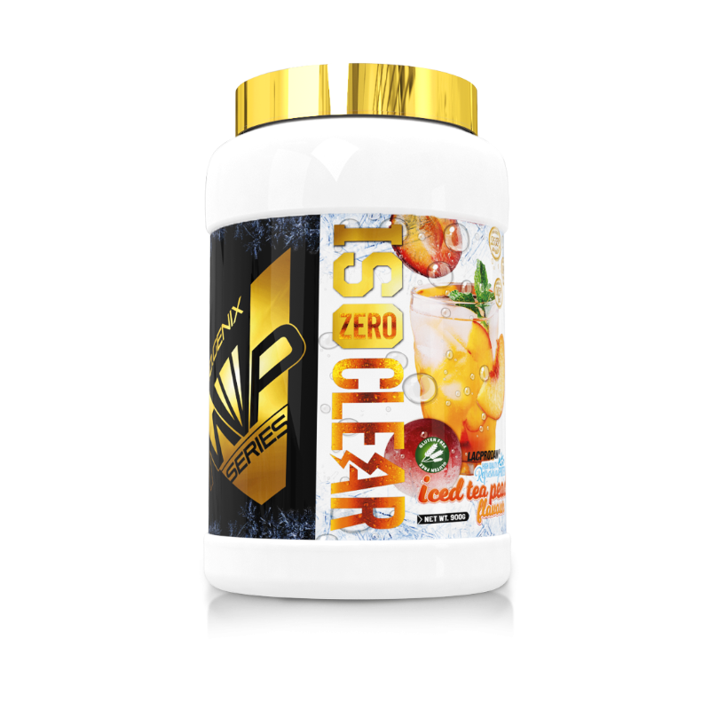 io genix  Iso Zero Clear Protéine Saveur Iced Tea Pêche 900g - Whey isolat sans lactose sans gluten