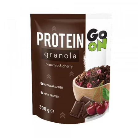Protein Granola Go On 300g - Granola protéiné brownie cerise riche en protéines sans sucre ajouté petit-déjeuner sportif | Dragon Nutrition