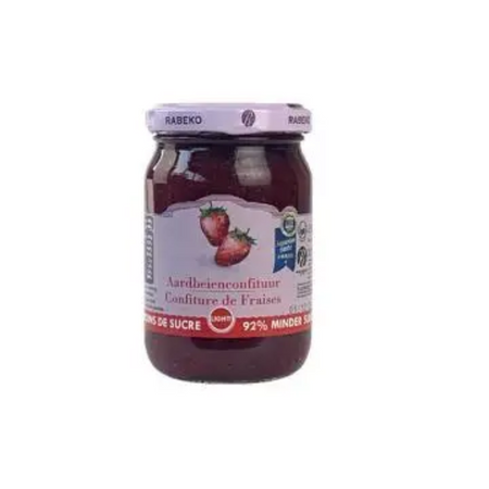 Rabeko Light Confiture de Fraises 92% moins de sucre - Confiture fraise allégée faible en calories