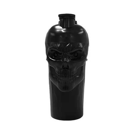 Shaker JNX The Curse 800 ml noir avec design en forme de crâne 3D et bouchon sport