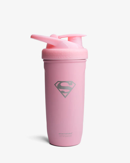 Smartshake Supergirl rose en acier inoxydable pour protéines et fitness