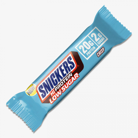 Snickers Hi Protein Low Sugar Crisp - Barre protéinée croustillante 20g protéines 2g sucre