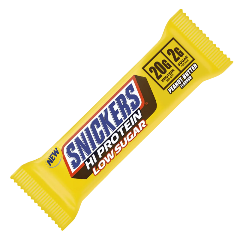 Snickers Hi Protein Low Sugar Peanut Butter 57g - Barre protéinée beurre cacahuète 20g protéines 2g sucre