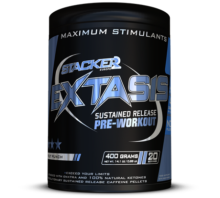Pre-workout Stacker2 Extasis avec stimulants à libération prolongée