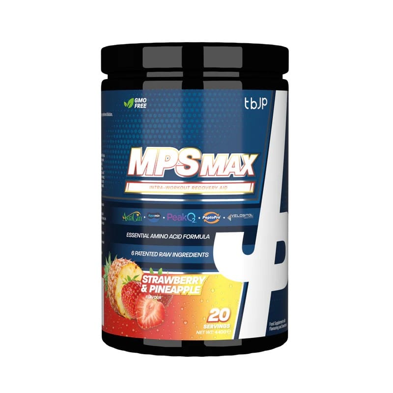 TBJP MPS Max intra-workout récupération acides aminés essentiels fraise ananas 20 servings - Dragon Nutrition