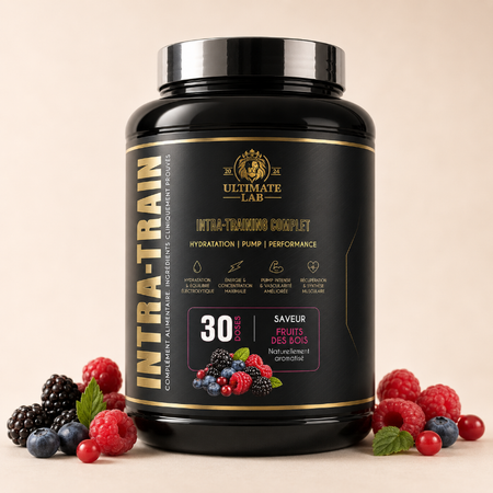Ultimate Lab Intra-Train intra-training complet saveur fruits des bois 30 doses hydratation pump performance - Dragon Nutrition