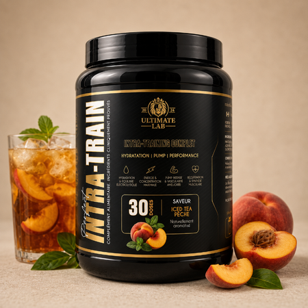 Ultimate Lab Intra-Train intra-training complet saveur iced tea pêche 30 doses hydratation pump performance - Dragon Nutrition