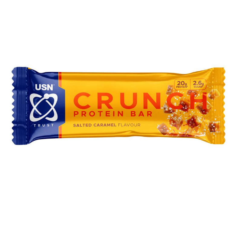 USN Trust Crunch Protein Bar caramel salé 20g protéines 2.6g sucres - Dragon Nutrition