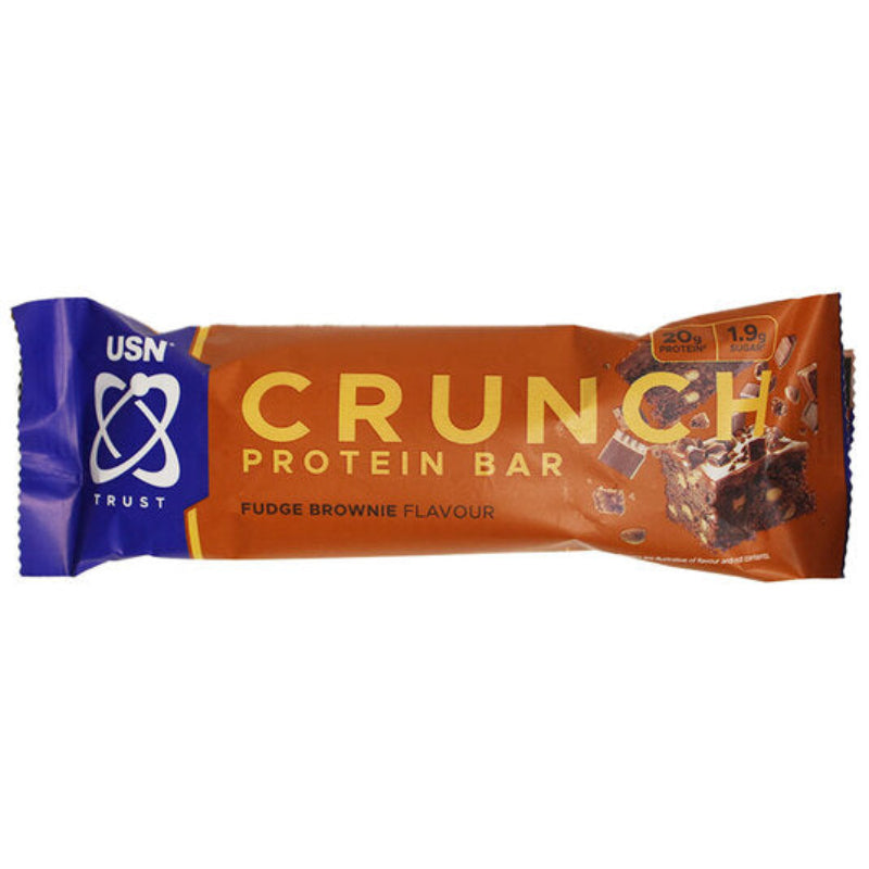 USN Trust Crunch Protein Bar fudge brownie 20g protéines 1.9g sucres - Dragon Nutrition