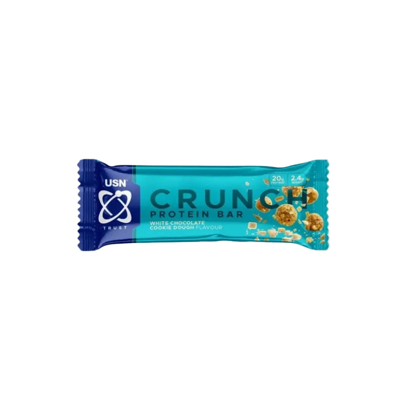 USN Trust Crunch Protein Bar chocolat blanc cookie dough 20g protéines 2.4g sucres - Dragon Nutrition