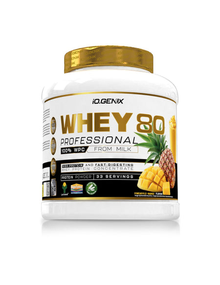Whey 80 Professional iO.Genix 1kg - Protéine Ananas Mangue 100% WPC 33 portions | Dragon Nutrition
